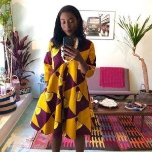 Zuri Kenya large dress - lightbulb